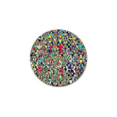 Psychedelic Background Golf Ball Marker by Colorfulart23