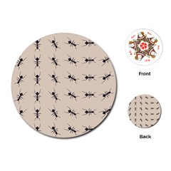 Ants Pattern Playing Cards (round)  by BangZart