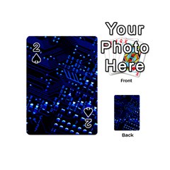Blue Circuit Technology Image Playing Cards 54 (mini)  by BangZart