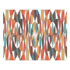 Colorful Geometric Abstract Double Sided Flano Blanket (large)  by linceazul