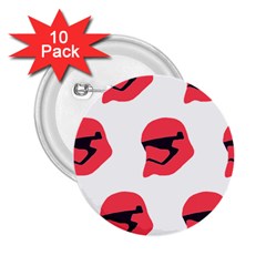 Stormtroper Pattern  2 25  Buttons (10 Pack)  by paulaoliveiradesign