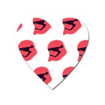 Stormtroper Pattern  Heart Magnet Front