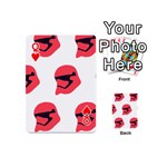 Stormtroper Pattern  Playing Cards 54 (Mini)  Front - HeartQ