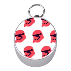 Stormtroper Pattern  Mini Silver Compasses by paulaoliveiradesign