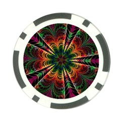 Kaleidoscope Patterns Colors Poker Chip Card Guard (10 Pack) by BangZart