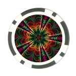 Kaleidoscope Patterns Colors Poker Chip Card Guard (10 pack) Front