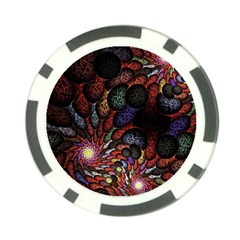 Fractal Swirls Poker Chip Card Guard by BangZart