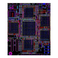 Cad Technology Circuit Board Layout Pattern Shower Curtain 60  X 72  (medium)  by BangZart