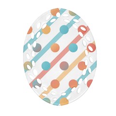 Simple Saturated Pattern Oval Filigree Ornament (two Sides) by linceazul