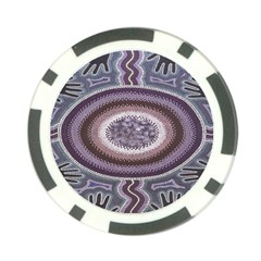 Spirit Of The Child Australian Aboriginal Art Poker Chip Card Guard (10 Pack) by BangZart