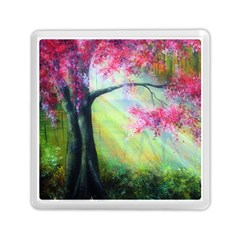 Forests Stunning Glimmer Paintings Sunlight Blooms Plants Love Seasons Traditional Art Flowers Sunsh Memory Card Reader (square)  by BangZart