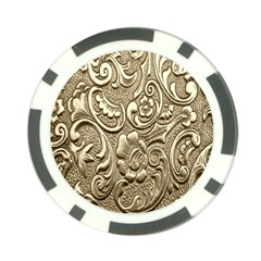 Golden European Pattern Poker Chip Card Guard by BangZart