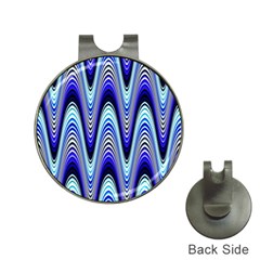 Waves Blue Hat Clips With Golf Markers by Colorfulart23