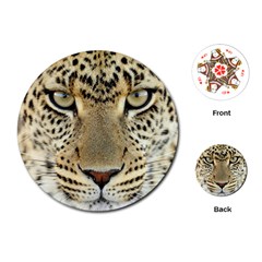 Leopard Face Playing Cards (round)  by BangZart