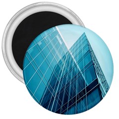 Glass Bulding 3  Magnets by BangZart