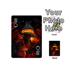 Dragon Legend Art Fire Digital Fantasy Playing Cards 54 (mini)  by BangZart