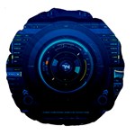 Technology Dashboard Large 18  Premium Round Cushions Back