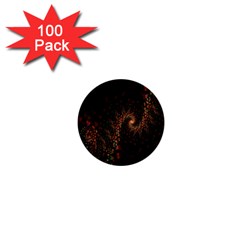 Multicolor Fractals Digital Art Design 1  Mini Buttons (100 Pack)  by BangZart