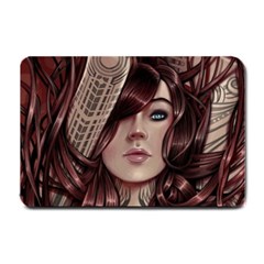 Beautiful Women Fantasy Art Small Doormat  by BangZart