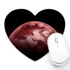 Planet Fantasy Art Heart Mousepads by BangZart