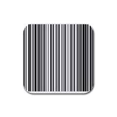 Barcode Pattern Rubber Square Coaster (4 Pack)  by BangZart