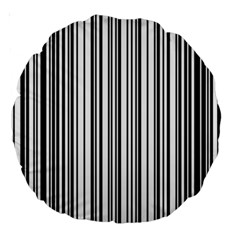 Barcode Pattern Large 18  Premium Round Cushions by BangZart