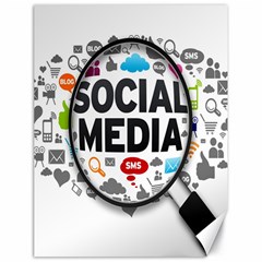 Social Media Computer Internet Typography Text Poster Canvas 18  X 24   by BangZart