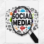 Social Media Computer Internet Typography Text Poster Canvas 18  x 24   17.8 x23.08  Canvas - 1