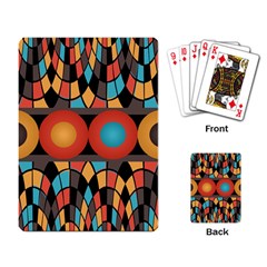 Colorful Geometric Composition Playing Card by linceazul