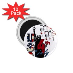 4th Of July Independence Day 1 75  Magnets (10 Pack)  by Valentinaart