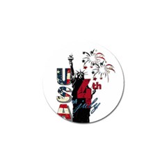 4th Of July Independence Day Golf Ball Marker by Valentinaart