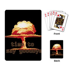 Nuclear Explosion Playing Card by Valentinaart