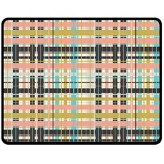 Plaid Pattern Fleece Blanket (medium)  by linceazul