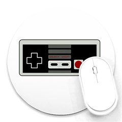Video Game Controller 80s Round Mousepads by Valentinaart