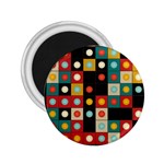 Colors On Black 2.25  Magnets Front