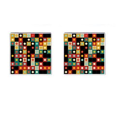 Colors On Black Cufflinks (square) by linceazul