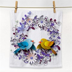 Flowers Floral Flowery Spring Face Towel by Nexatart