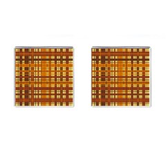 Plaid Pattern Cufflinks (square) by linceazul