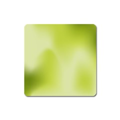 Green Soft Springtime Gradient Square Magnet by designworld65