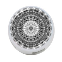 Feeling Softly Black White Mandala 4-port Usb Hub (two Sides)  by designworld65