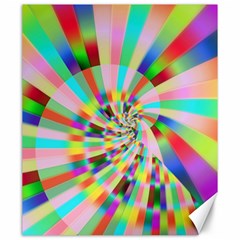 Irritation Funny Crazy Stripes Spiral Canvas 20  X 24   by designworld65