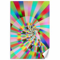 Irritation Funny Crazy Stripes Spiral Canvas 20  X 30   by designworld65