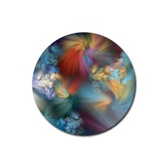 Evidence Of Angels Rubber Coaster (round)  by WolfepawFractals