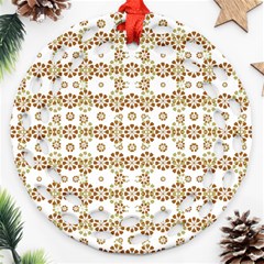 Multicolor Graphic Pattern Ornament (round Filigree) by dflcprints