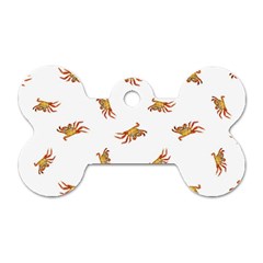 Crabs Photo Collage Pattern Design Dog Tag Bone (one Side) by dflcprints