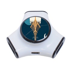 Planetary Resources Exploration Asteroid Mining Social Ship 3-port Usb Hub by Mariart