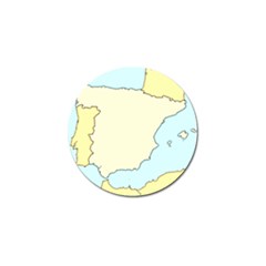 Spain Map Modern Golf Ball Marker (4 Pack) by Mariart
