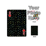 Splatter Abstract Dark Pattern Playing Cards 54 (Mini)  Front - Heart2