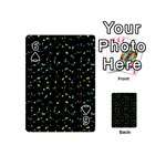 Splatter Abstract Dark Pattern Playing Cards 54 (Mini)  Front - Spade6