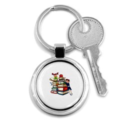 Back To School Key Chains (round)  by Valentinaart